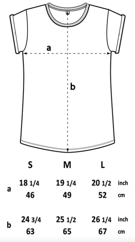 Bio Damen T-Shirt "Wellenwall" – Stone Washed Blue | Fair produziert & nachhaltig